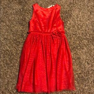 Red girls dress